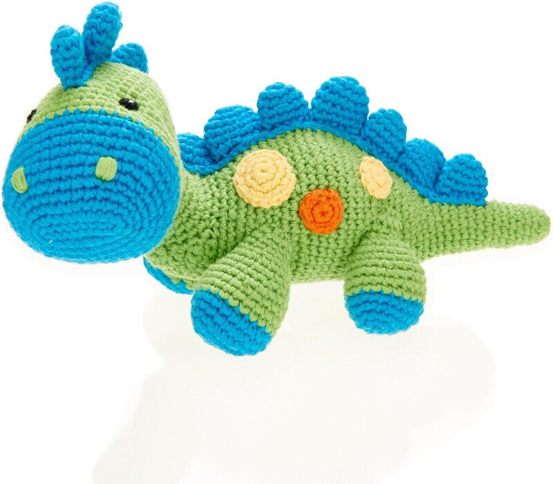 

Pebble Stegosaurus Plush Dino - Green