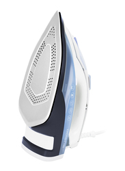 Polaris Anodized Soleplate Coating Steam Iron, PIR3074SG, White/Blue