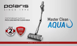 Polaris Master Clean AQUA Cordless Wet & Dry Portable Vacuum Cleaner, PVCS1146, Grey