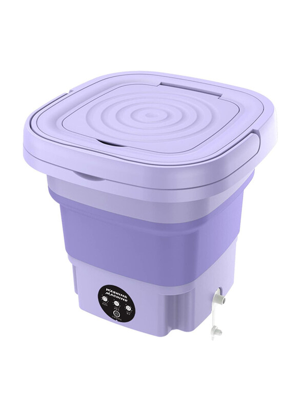 

Togarhow Mini Automatic Folding Top Load Portable Lightweight Washing Machine, 10W, Purple