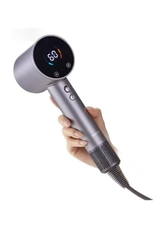 

Generic Digital Lightweight & Portable Hair Dryer with Temperature Display, Grey