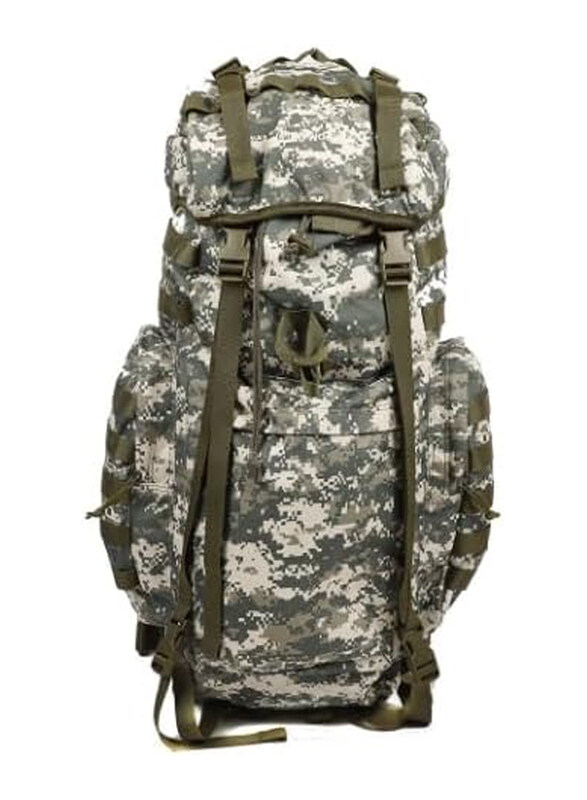 

Generic 50 Litres Heavy-Duty Camouflage Military Backpack, Olive Green