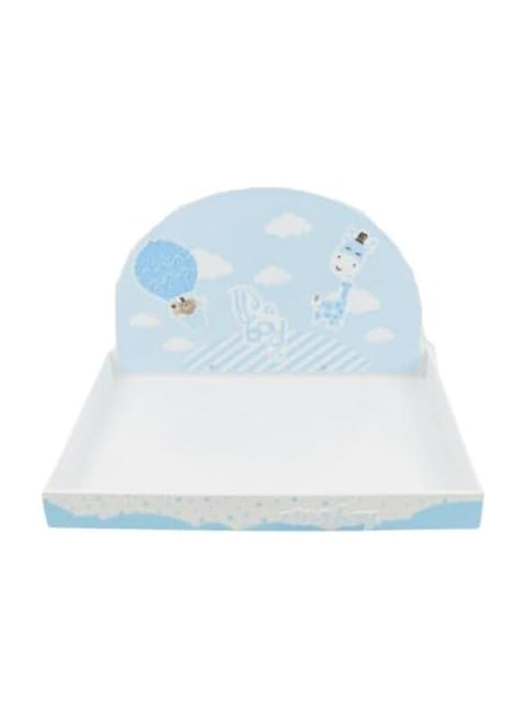 

Generic Baby Shower Wooden Square Serving Tray, Blue