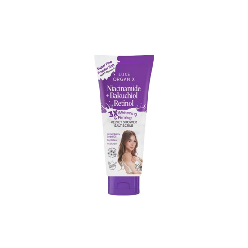 

Luxe Organics LUXE ORGANIX NIACINAMIDE + BAKUCHIOL RETINOL BODY SCRUB