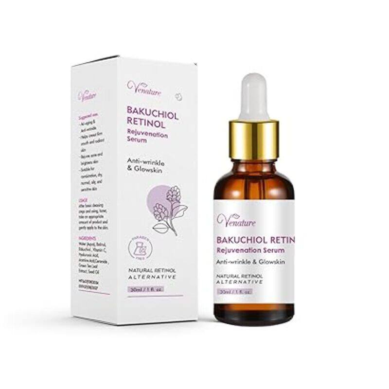 

VENATURE BAKUCHIOL RETINOL SERUM NIACINAMIDE SERUM ANTI AGING ACNE REDUCTION SKIN BRIGHT 30ML