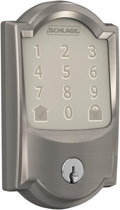 Schlage BE489WBVCAM619 Encode Grade 1  Metal Wi-Fi Deadbolt 3 L in. - Satin Nickel