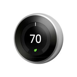 Google Nest 3rd Gen T3007ES Smart Learning thermostat -  Stainless Steel