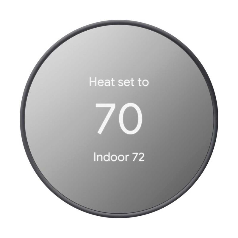 Google Nest Thermostat 4th Gen GA02081 Smart Programmable Wi-Fi Thermostat - Charcoal