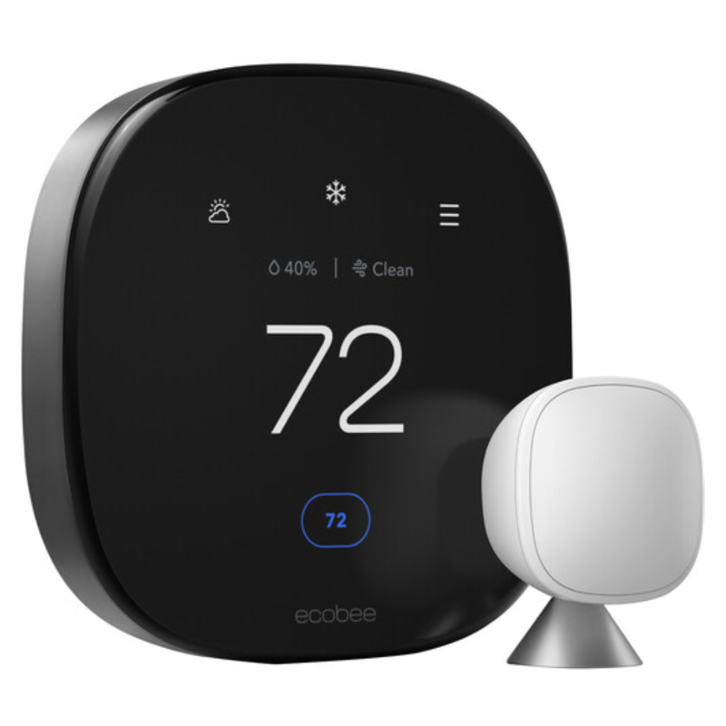 Ecobee EB-STATE6P-01 Smart Thermostat Premium 6th Gen With Smart Sensor - Black