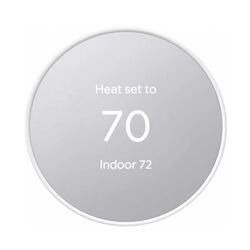 Google Nest Thermostat 4th Gen GA01334 Smart Programmable Wi-Fi Thermostat - Snow