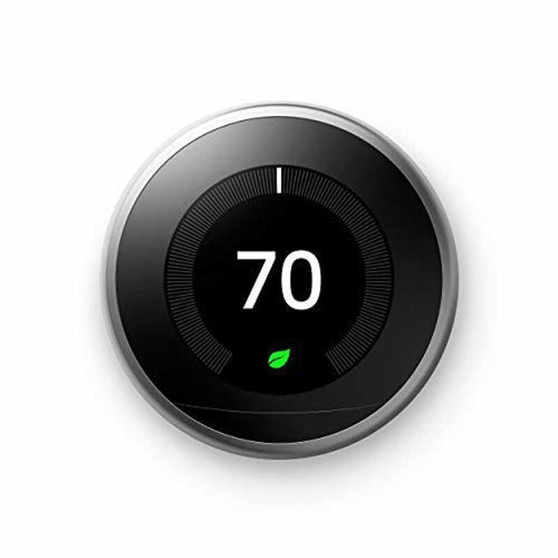 Google Nest 3rd Gen T3007ES Smart Learning thermostat -  Stainless Steel