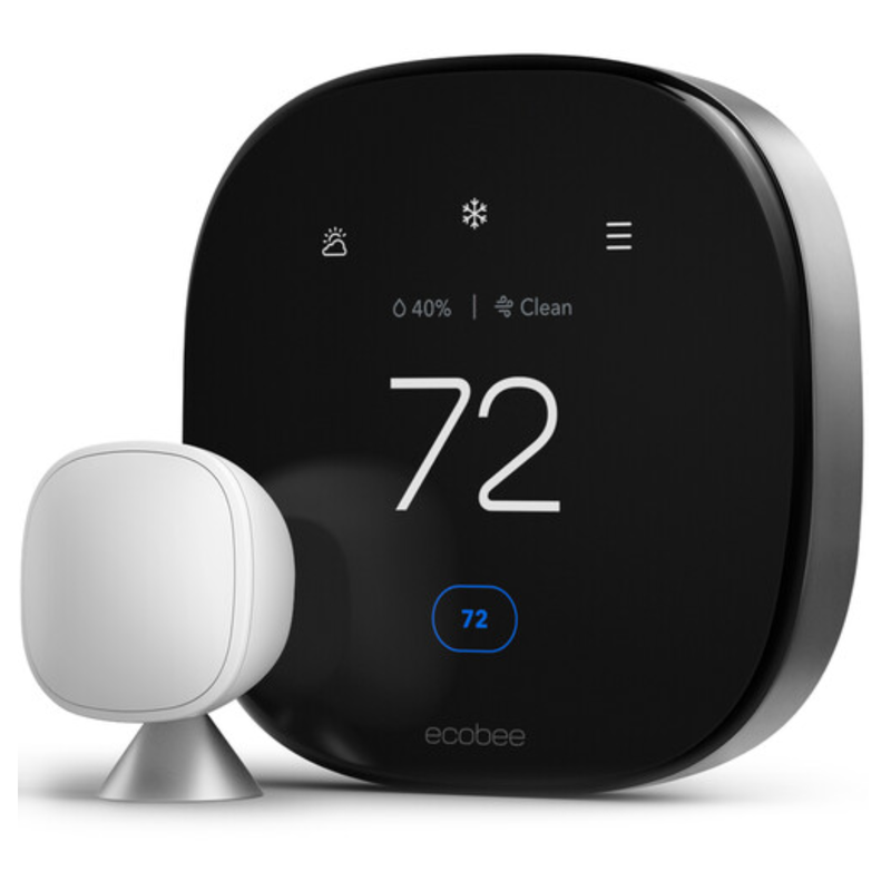 Ecobee EB-STATE6P-01 Smart Thermostat Premium 6th Gen With Smart Sensor - Black