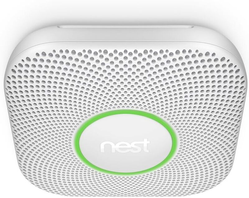 Nest Protect Smoke and Carbon Monoxide S3004PWBUS Smartphone Connect Alarm Detector - White