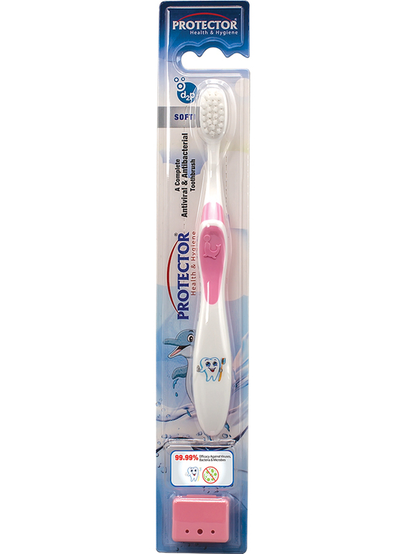 Protector Antiviral & Antibacterial Toothbrush for Toddlers Soft Bristles