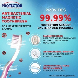 Protector Antiviral & Antibacterial Toothbrush Premium with Medium Bristles