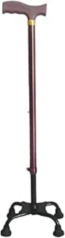 

Adamsmed Copper Color 4 Leg Aluminium Walking Stick, Strong & comfortable base with 4 legs