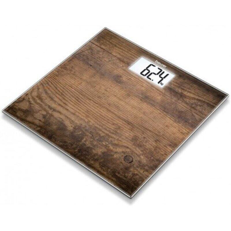 

Beurer Wooden Pattern Digital Glass Weight Scale GS203