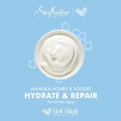 SHEA MOISTURE Hydrate & Repair conditioner For Damaged Hair Manuka Honey & Yogurt Shea Butter Shampoo and Conditioner 13oz, 13 Fl Oz (Pack of 2)