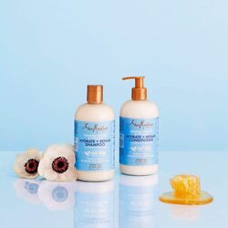 SHEA MOISTURE Hydrate & Repair conditioner For Damaged Hair Manuka Honey & Yogurt Shea Butter Shampoo and Conditioner 13oz, 13 Fl Oz (Pack of 2)