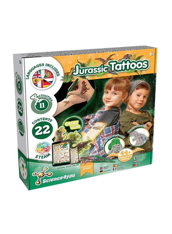 

Science4you Jurassic Tattoos DIY Kit, Ages 6+