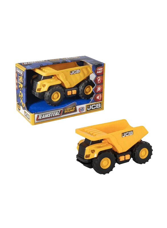 

Teamsterz Small Light & Sound Dump Truck Jcb, Yellow/Black, Ages 3+