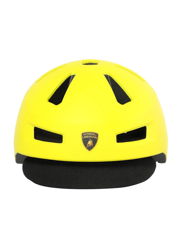 

Lamborghini Comfort Fit Adjustable Helmet with Secure Chin Strap, Yellow