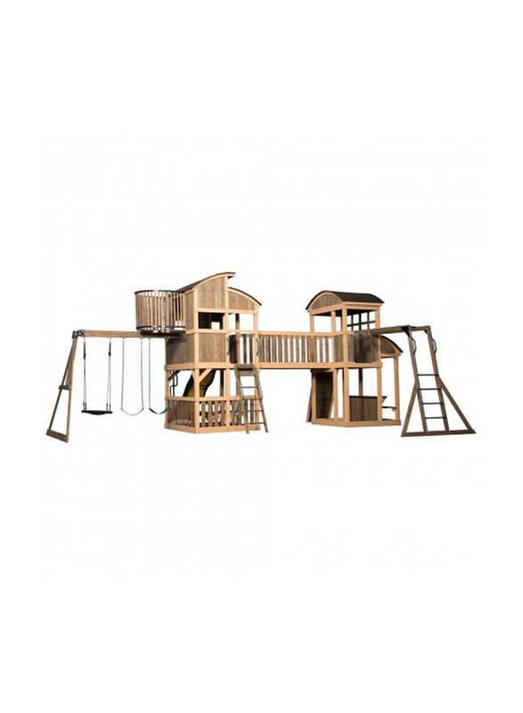 

Backyard Discovery Grand Escape Playset, Brown, Ages 5+