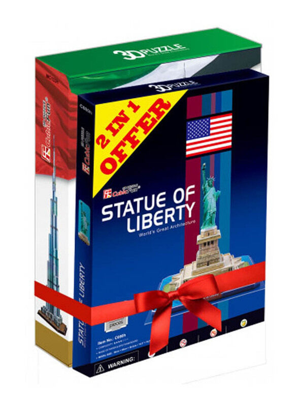

Cubic Fun 58-Piece Burj Khalifa + Statue of Liberty, Ages 8+