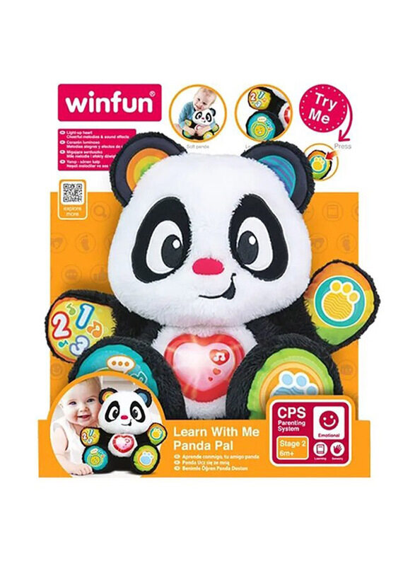 

Winfun Learn with Me Panda Pal Toy, Black/White