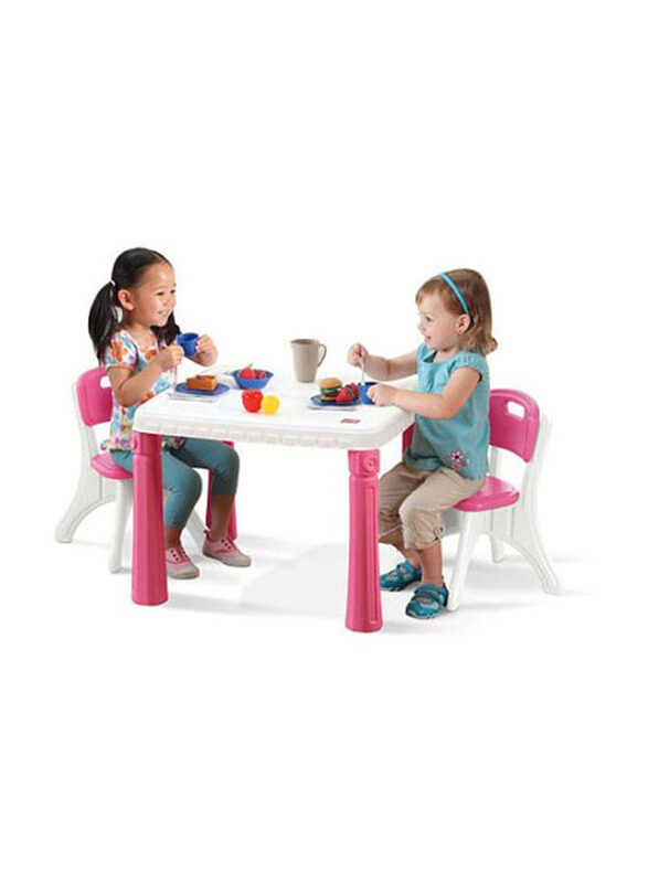 

Step2 Life Style Kitchen Table & Chair Set, Pink/White