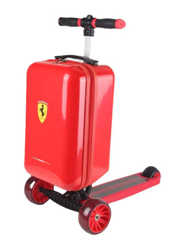

Ferrari Luggage Foldable Scooter W/ Adjustable Height, Red