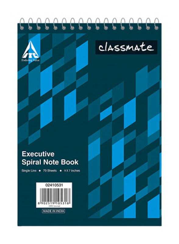 

Classmate Single Line Executive Notebook, 70 Sheets, 56 GSM, A4 Size, 10 Piece, Blue