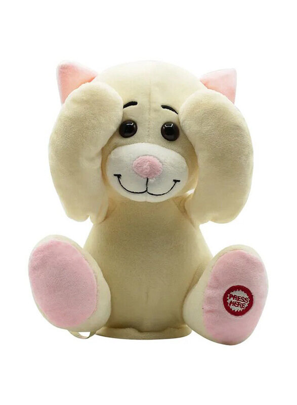 

Pugs at Play Peek a Boo Chloe Cat Plush Toy Cream, Ages 3+