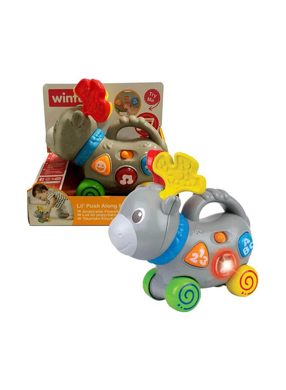 

Winfun Lil' Push Along Moose Toy, Grey