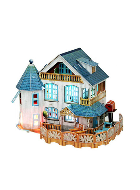 

Cubic Fun 132-Piece Rural Villa Dollhouse 3D Puzzle, Ages 3+