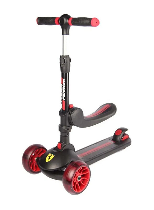 

Ferrari Twist Scooter For Kids W/ Adjustable Height, Black