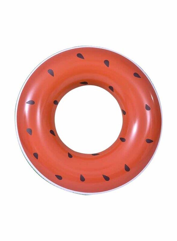 

Jilong Watermelon Swim Tube Inflatable Life Ring, 37599, Red