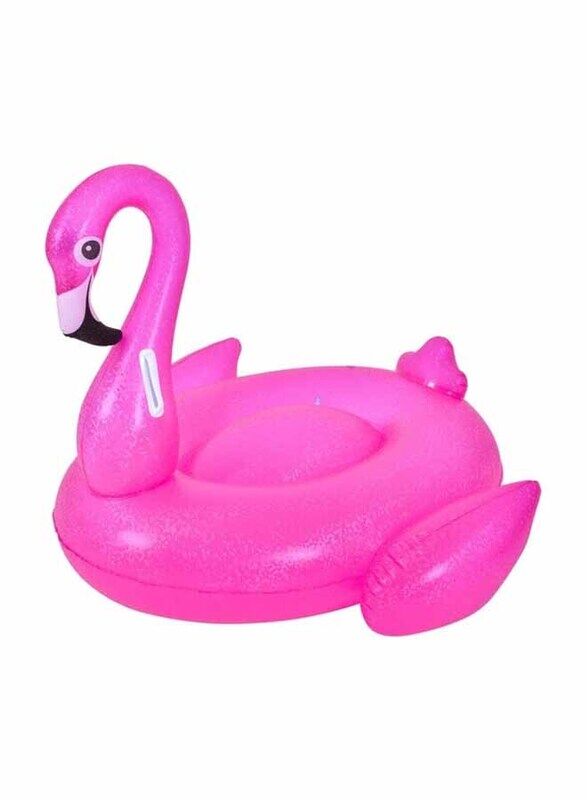 

Jilong Shining Flamingo Rider Inflatable Pool Float, 37519, Pink