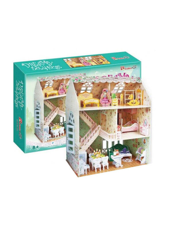 

Cubic Fun 160-Piece 3D Dreamy Doll House Puzzle, Ages 7+