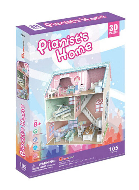 

Cubic Fun 105-Piece Pianist's Home 3D Puzzle, Ages 6+