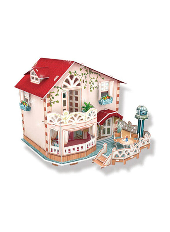 

Cubic Fun 114-Piece 3D Holiday Bungalow Doll's House, Ages 8+