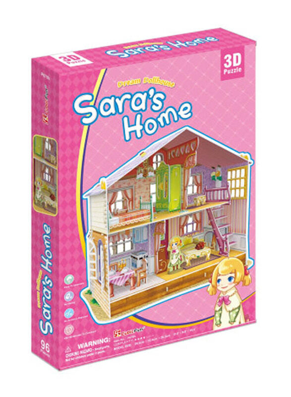 

Cubic Fun 94-Piece Sara's Home 3D Puzzle, Ages 5+