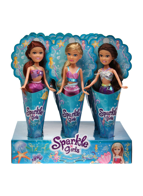 

Funville Sparkle Girlz Super Sparkly in Cone Mermaid, Ages 3+, Assorted