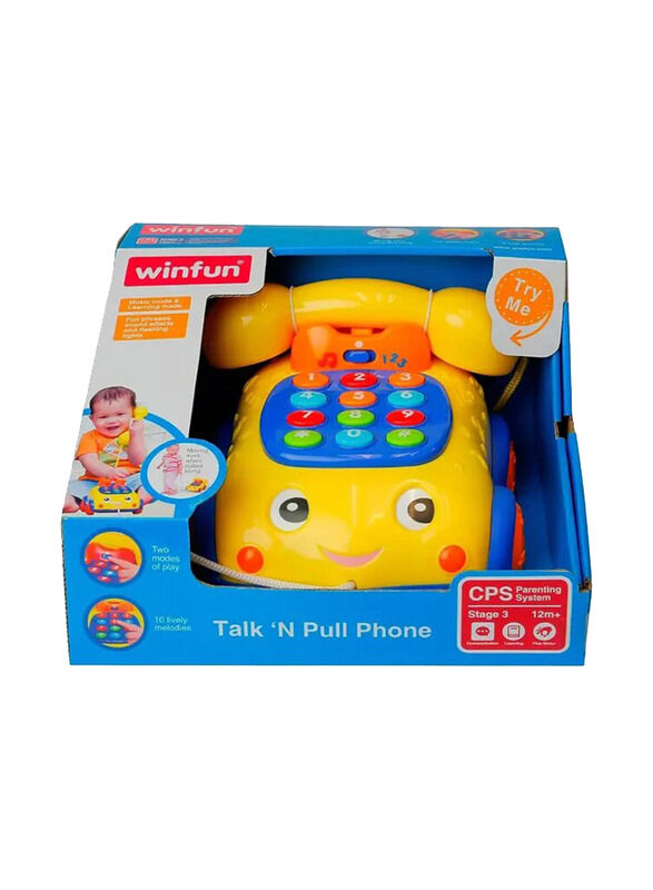 

Winfun Talk N Pull Phone, Multicolour