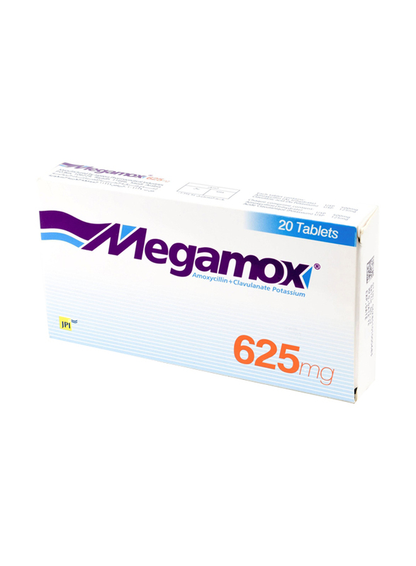 Jazeera Pharma Megamox Tablet, 625mg, 20 Tablets