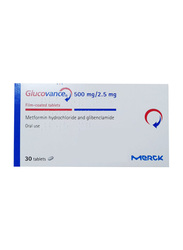 Merck Glucovance 500Mg/2.5Mg, 30 Tablets