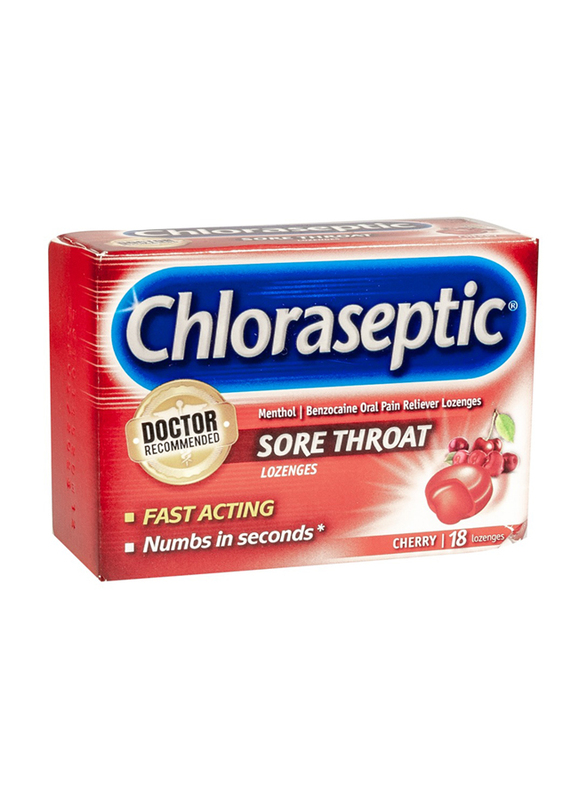 Chloraseptic Cherry Sore Throat Lozenges, 18 Lozenges