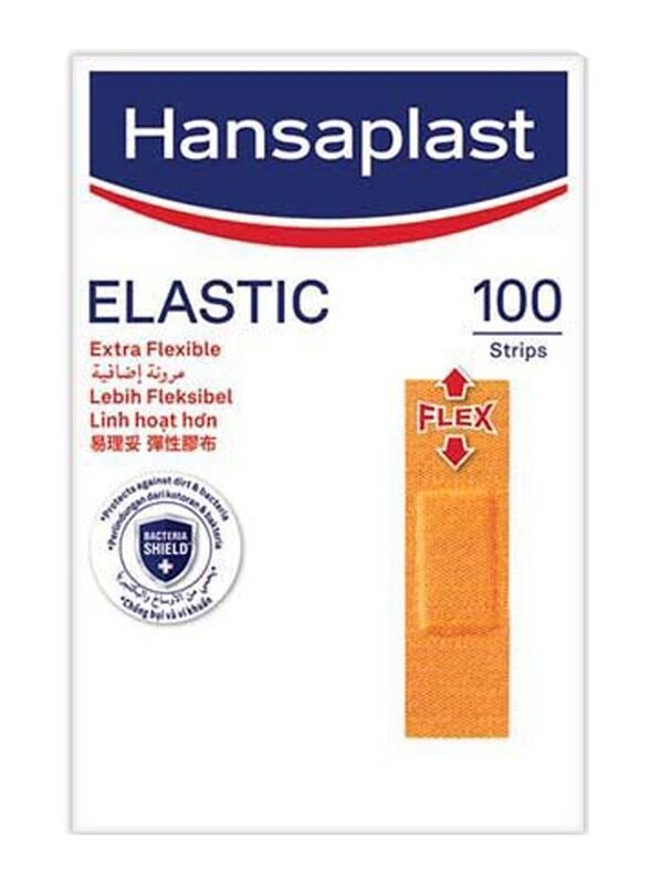 

Hansaplast Elastic Extra Flexible Bandages, 100 Strips