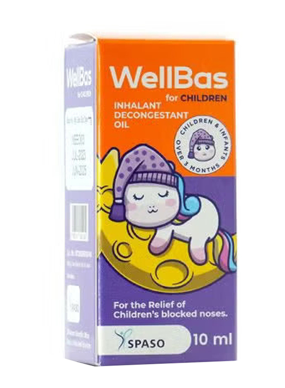 

Spaso Wellbas Inhalant Decongestant Oil Children, 10ml