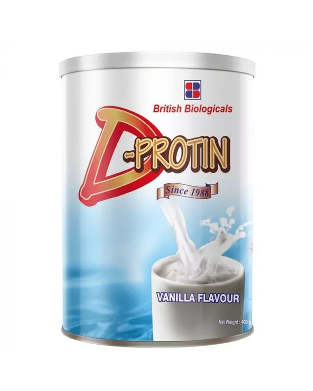 British Biologicals D-Protin Vanilla Flavour Powder, 400gm